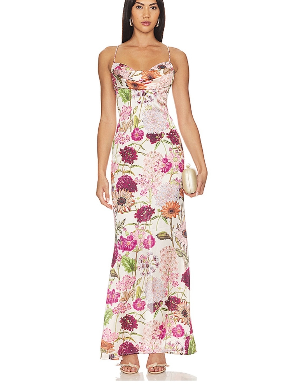 Katie May Tara Gown in Pink Daisy - Size S